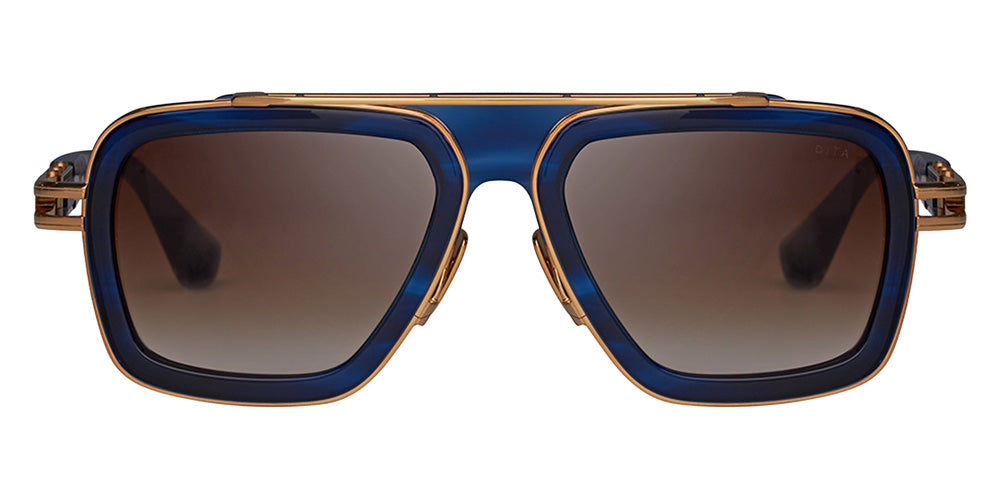 Dita® LXN-EVO Sunglasses DT DTS403-A-03 54 - Blue Swirl/Yellow Gold