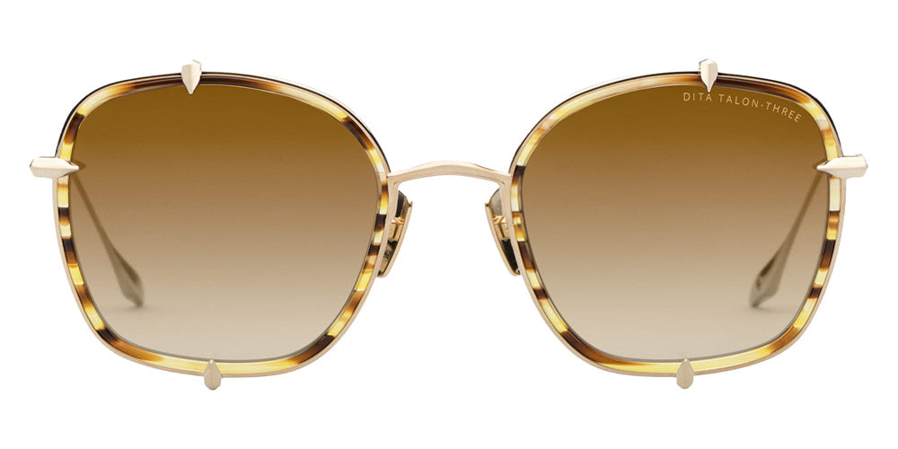 Dita® TALON-THREE Sunglasses DT DTS442-A-03 52 - Brown Hazel/White Gold