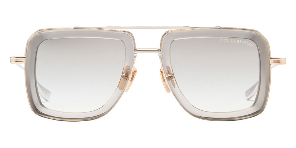 Dita® DUBSIGNAL Sunglasses DT DTS465-A-02RO 52 - White Gold/Grey Crystal
