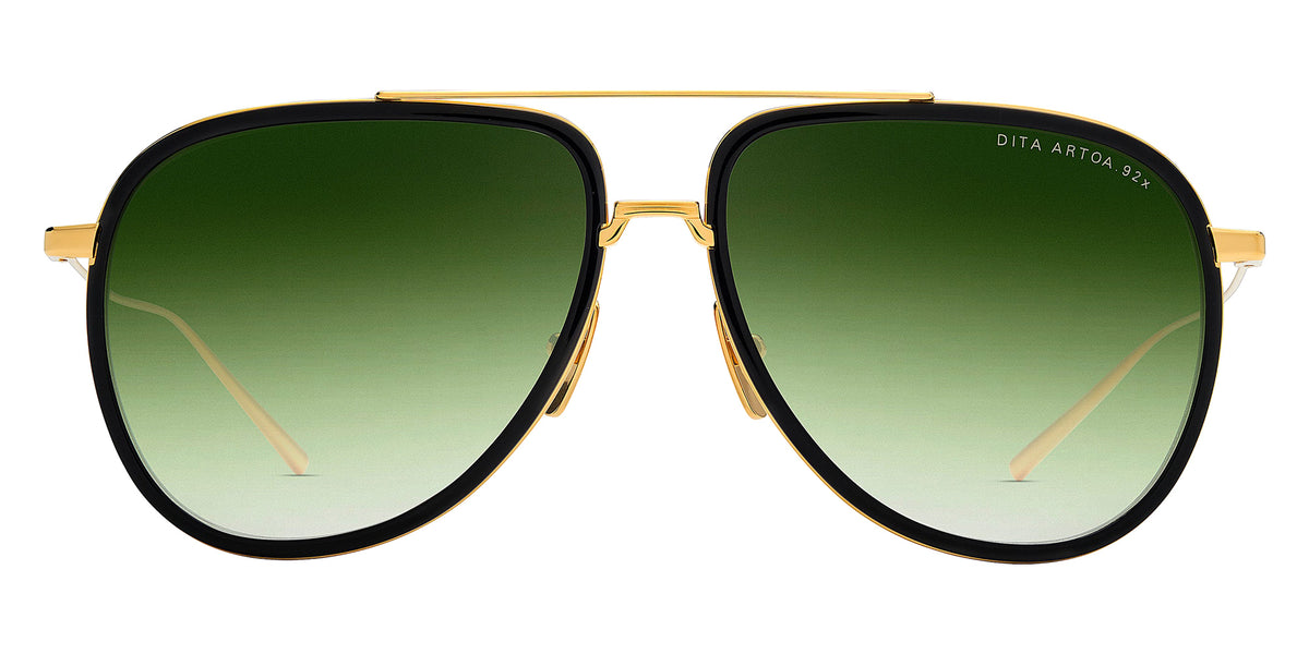Dita® ARTOA.92x Sunglasses DT DTS472-A-01 58 - Yellow Gold/Black