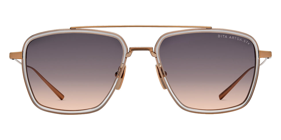 Dita® ARTOA.57x Sunglasses DT DTS476-A-02 54 - Rose Gold/Crystal Clear