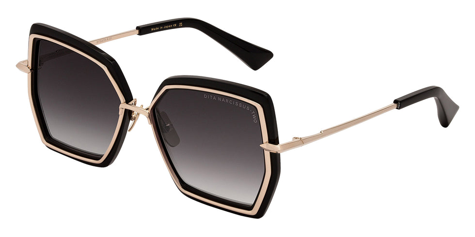 Dita® NARCISSUS-TWO Sunglasses DT DTS479-A-01 54 - White Gold/Black