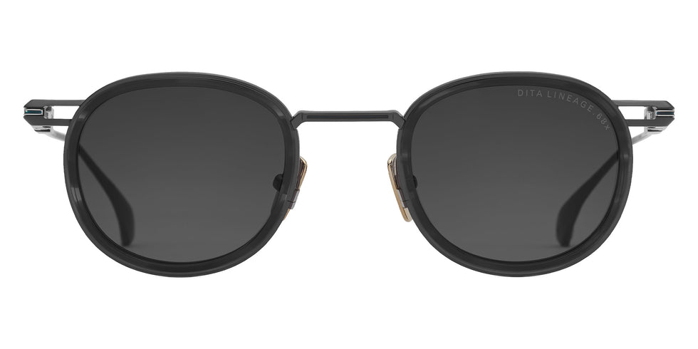 Dita® LINEAGE.68x Sunglasses DT DTS482-A-02 46 - Black Iron/Ink Swirl/Shiny Silver