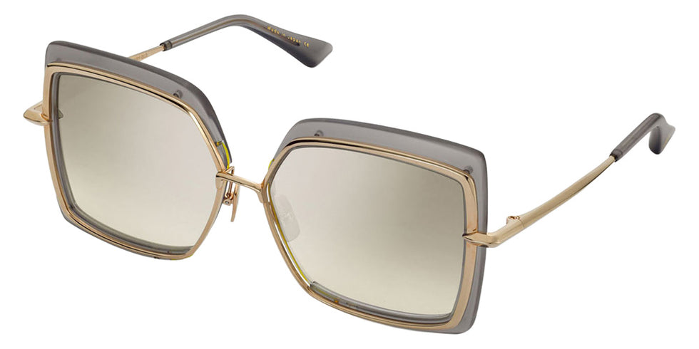 Dita® NARCISSUS Sunglasses DT DTS503-58-03-Z 58 - Satin Crystal Grey/White Gold