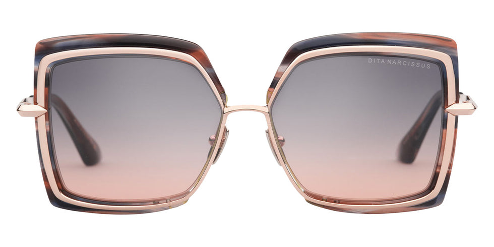 Dita® NARCISSUS Sunglasses DT DTS503-58-05 58 - San Ono Swirl/Rose Gold