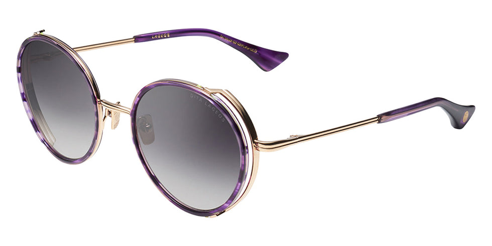 Dita® LAGEOS Sunglasses DT DTS532-52-02-Z 52 - Dark Lavendar/White Gold