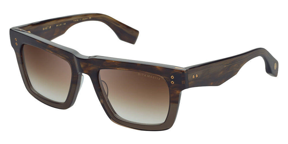 Dita® MASTIX Sunglasses DT DTS712-A-02 54 - Brown Swirl to Crystal Brown
