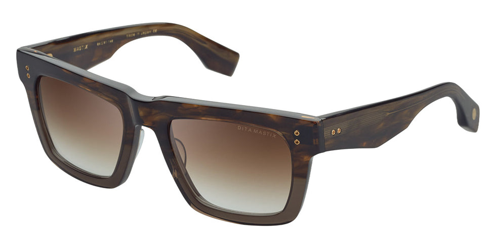 Dita® MASTIX Sunglasses DT DTS712-A-02 54 - Brown Swirl to Crystal Brown