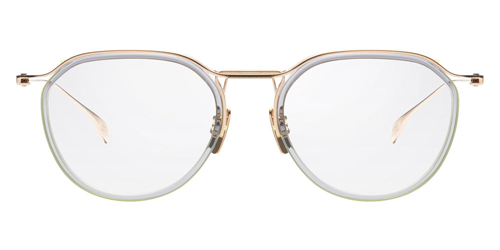 Dita® SCHEMA-TWO Eyeglasses DT DTX131-49-01-Z 54 - White Gold/Crystal Grey