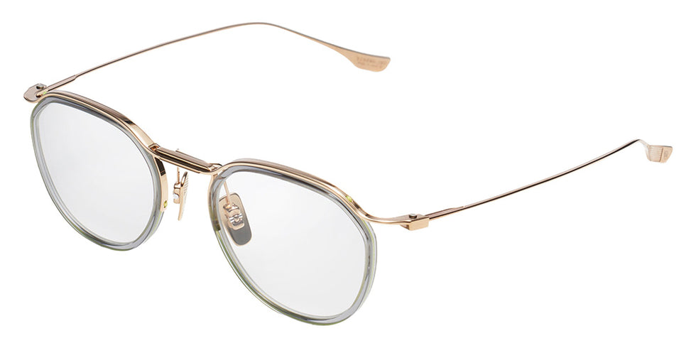 Dita® SCHEMA-TWO Eyeglasses DT DTX131-49-01-Z 54 - White Gold/Crystal Grey