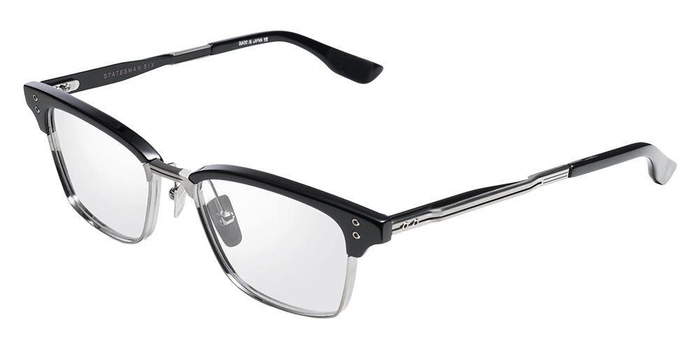 Dita® STATESMAN-SIX Eyeglasses DT DTX132-52-01-Z 52 - Black/Antique Silver/Matte Black
