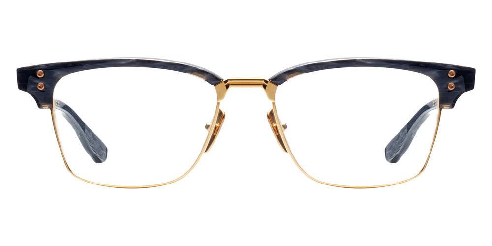 Dita® STATESMAN-SIX Eyeglasses DT DTX132-55-03-Z 55 - Dark Grey Swirl/Yellow Gold/Black Iron