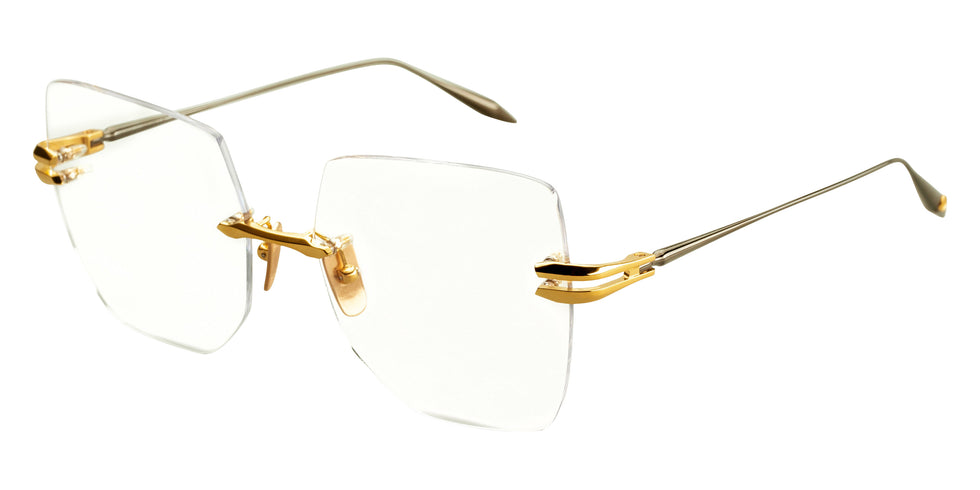 Dita® EMBRA OPTICAL Eyeglasses DT DTX155-A-01 58 - Yellow Gold/Black Rhodium