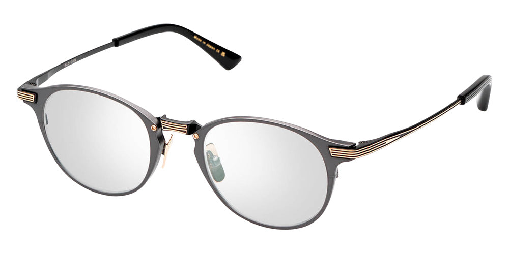 Dita® RADICON Eyeglasses DT DTX166-A-01 48 - Black Iron/Yellow Gold