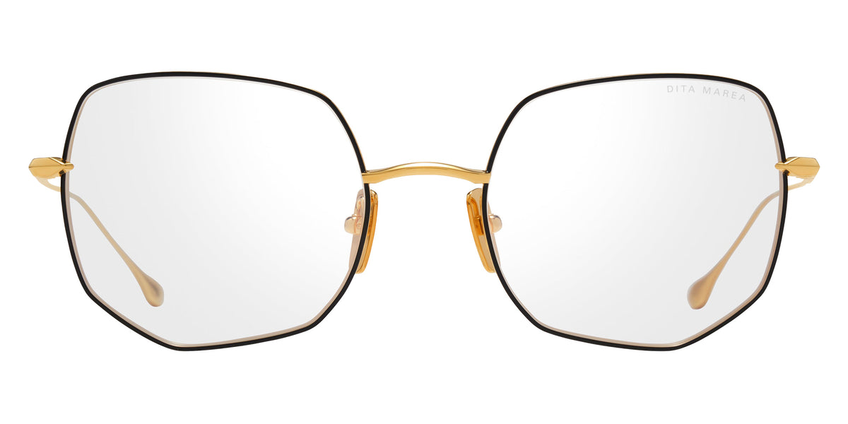 Dita® MAREA Eyeglasses DT DTX192-A-01 53 - Yellow Gold/Black