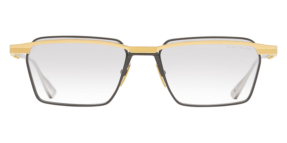 Dita® TRILINE Eyeglasses DT DTX195-A-01 55 - Yellow Gold/Black Iron