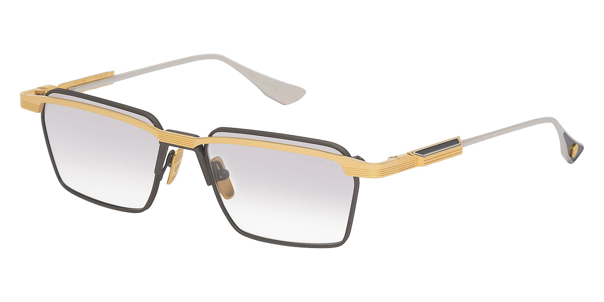 Dita® TRILINE Eyeglasses DT DTX195-A-01 55 - Yellow Gold/Black Iron