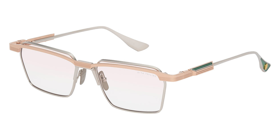 Dita® TRILINE Eyeglasses DT DTX195-A-03 55 - Rose Gold/ Silver