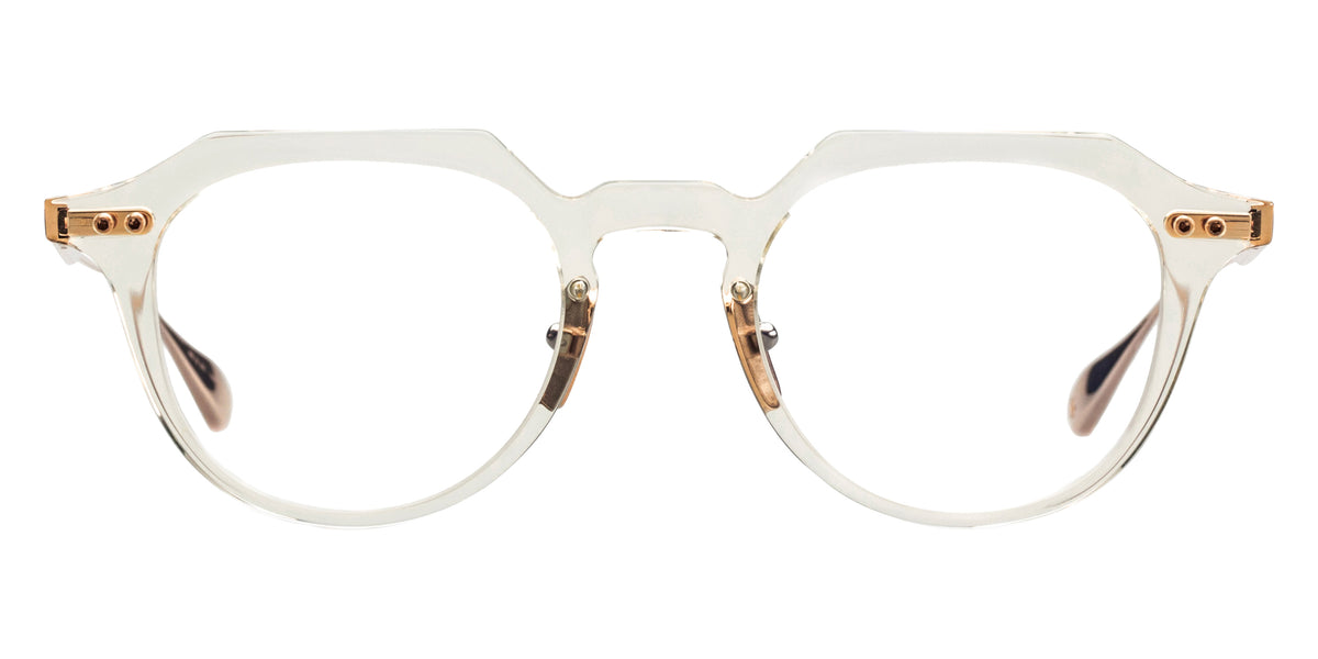 Dita® OKU Eyeglasses DT DTX419-A-03 49 - Vintage Clear/White Gold