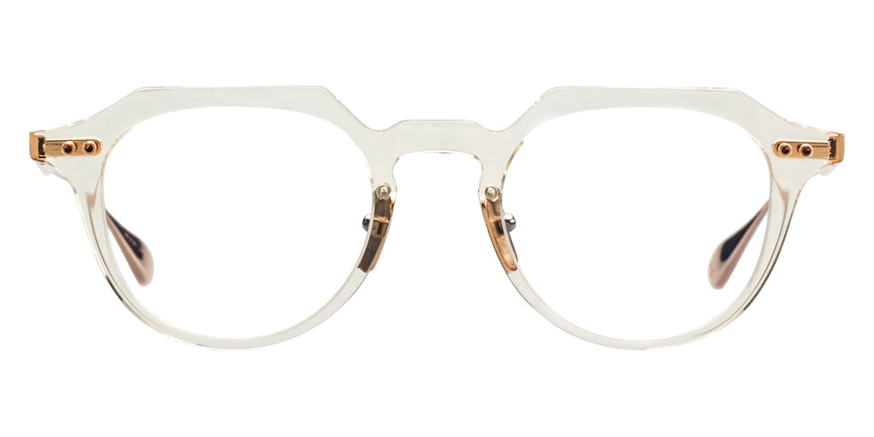 Dita® OKU Eyeglasses DT DTX419-A-03 49 - Vintage Clear/White Gold