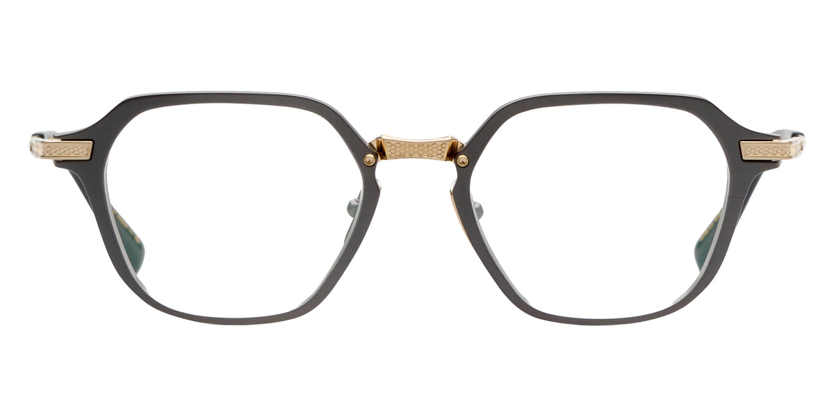 Dita® UNION-THREE Eyeglasses DT DTX425-A-03 50 - Black Iron/Antique White Gold