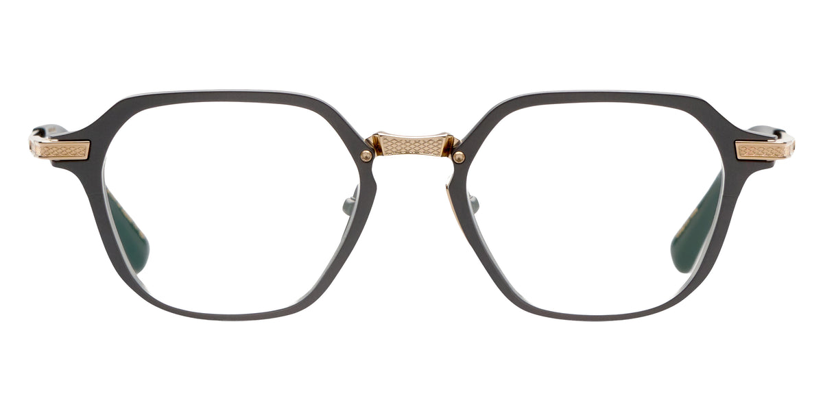 Dita® UNION-THREE Eyeglasses DT DTX425-A-05 50 - Black Iron/White Gold