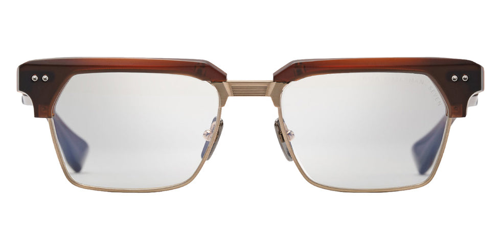 Dita® STATESMAN-SEVEN Eyeglasses DT DTX443-A-02 55 - Matte Root Beer/Antique White Gold