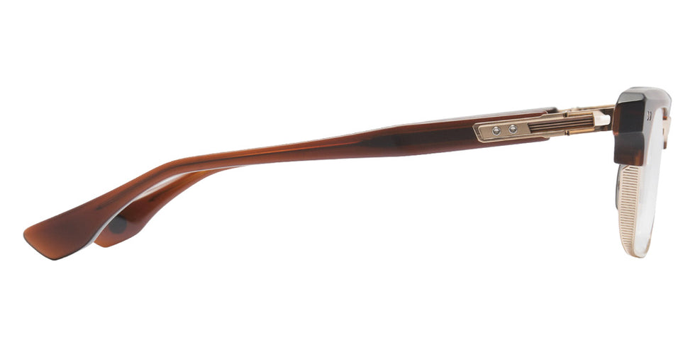 Dita® STATESMAN-SEVEN Eyeglasses DT DTX443-A-02 55 - Matte Root Beer/Antique White Gold