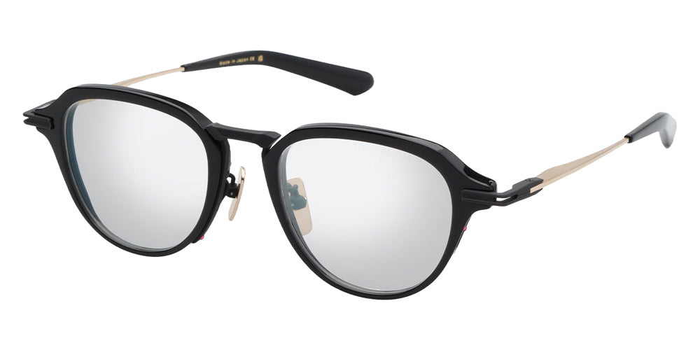 Dita® AEGEUS-THREE Eyeglasses DT DTX447-A-01 50 - Black/Matte Black/White Gold