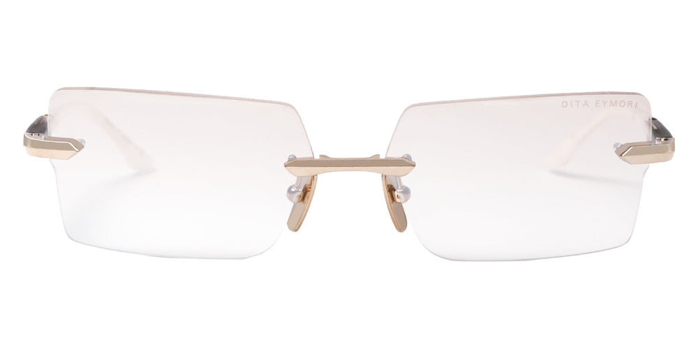 Dita® EYMORI Eyeglasses DT DTX462-A-01 57 - White Gold/Golden Timber