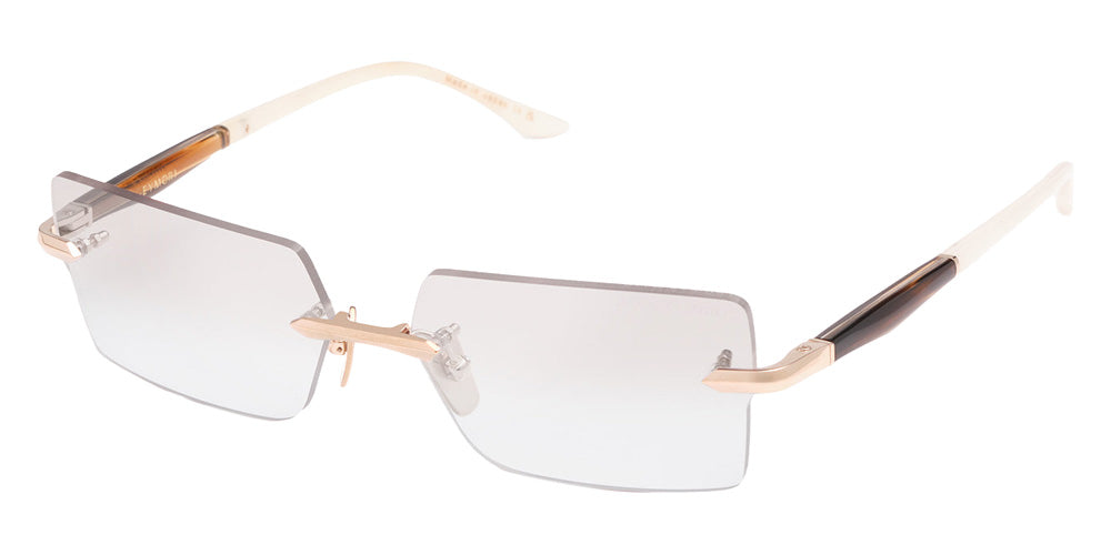 Dita® EYMORI Eyeglasses DT DTX462-A-01 57 - White Gold/Golden Timber
