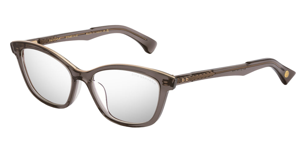 Dita® SAHVANA Eyeglasses DT DTX481-A-02 52 - Crystal Mineral Grey/White Gold