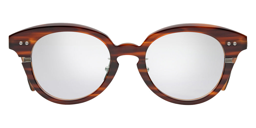 Dita® LINEUS-TWO Eyeglasses DT DTX730-A-04 51 - Chestnut Swirl/Antique Dark Gun