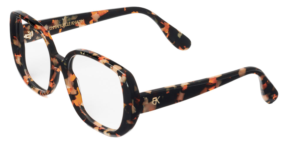 Emmanuelle Khanh® ALTA Eyeglasses EK ALTA-55 52 - Noir Eclat Orange Nacre