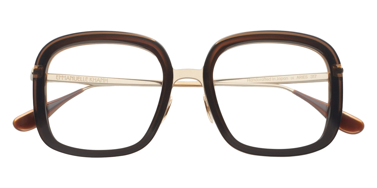 Emmanuelle Khanh® ARIES Eyeglasses EK ARIES-317 48 - Brun Cristal