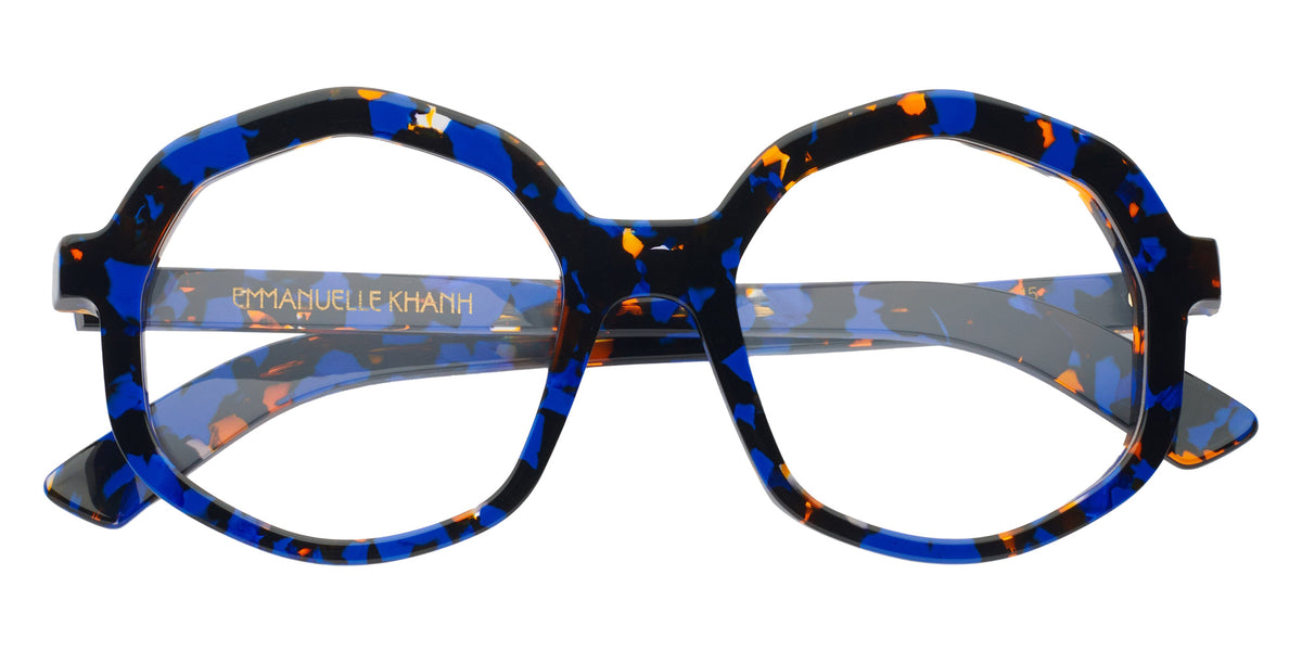 Emmanuelle Khanh® CORSO Eyeglasses EK CORSO-91 53 - Bleu Mouchete