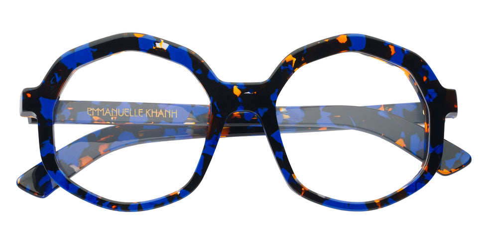 Emmanuelle Khanh® CORSO Eyeglasses EK CORSO-91 53 - Bleu Mouchete