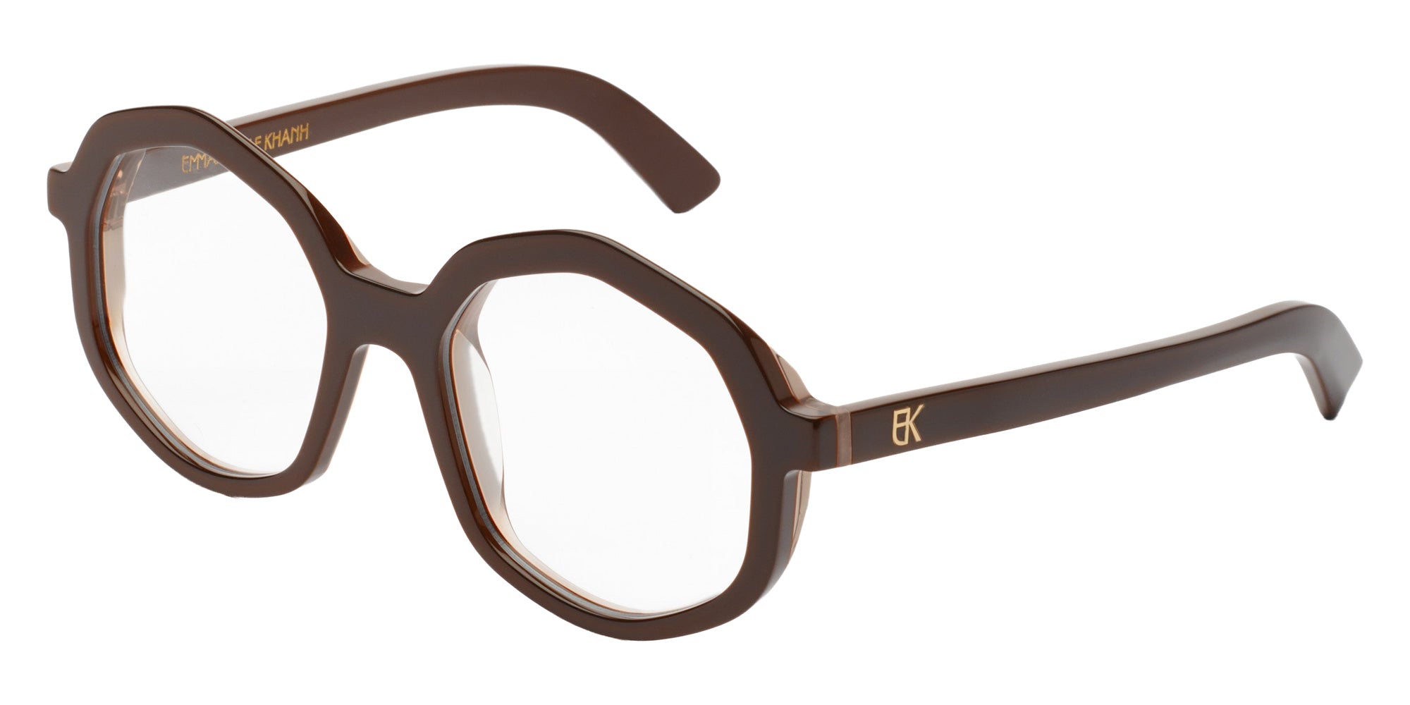 Emmanuelle Khanh® CORSO Eyeglasses EK CORSO-966 53 - Laque Chocolat