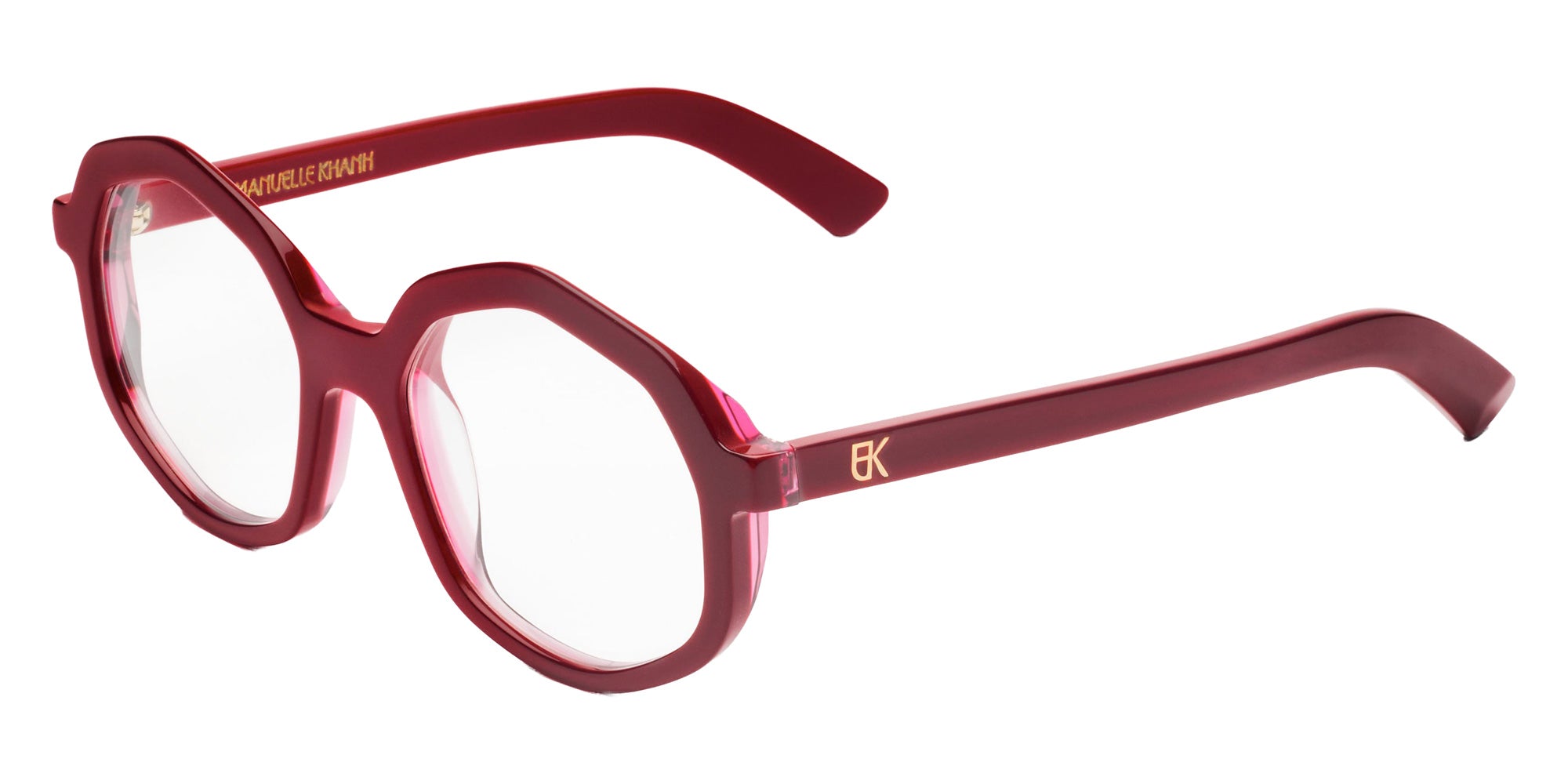 Emmanuelle Khanh® CORSO Eyeglasses EK CORSO-967 53 - Laque Griotte
