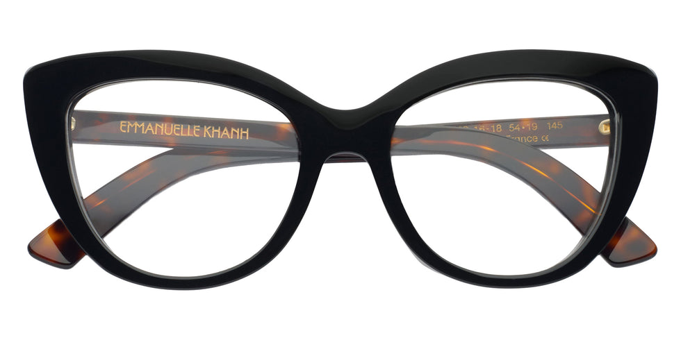Emmanuelle Khanh® DOMO Eyeglasses EK DOMO-16-18 54 - Noir Bio
