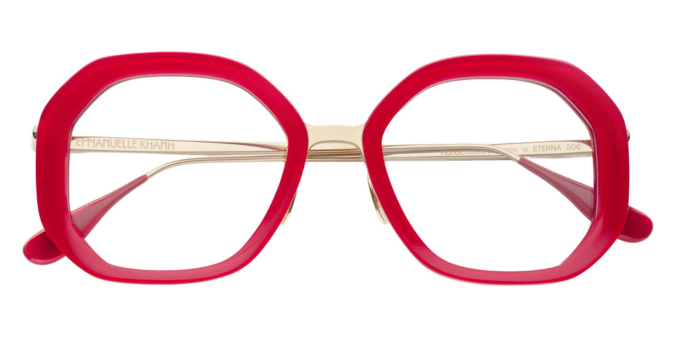 Emmanuelle Khanh® ETERNA Eyeglasses EK ETERNA-506 47 - Glossy Rouge