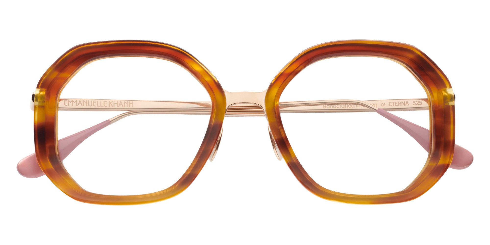 Emmanuelle Khanh® ETERNA Eyeglasses EK ETERNA-525 47 - Flamme Havana