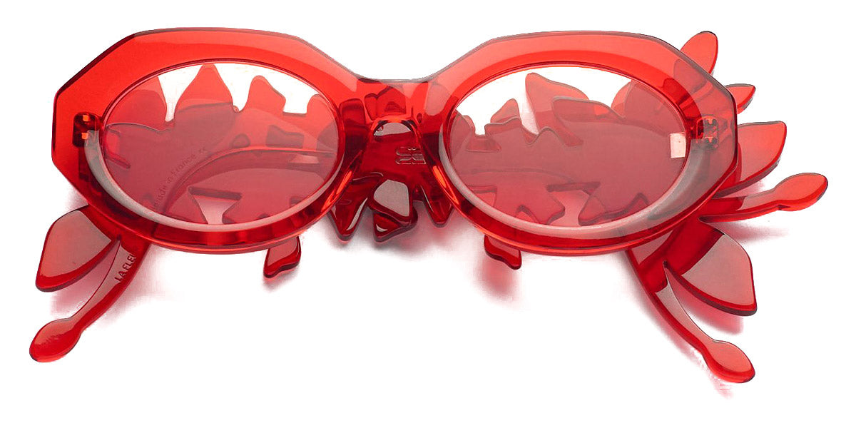red clout goggles Emmanuelle Khanh® EK FLEUR Oval Sunglasses