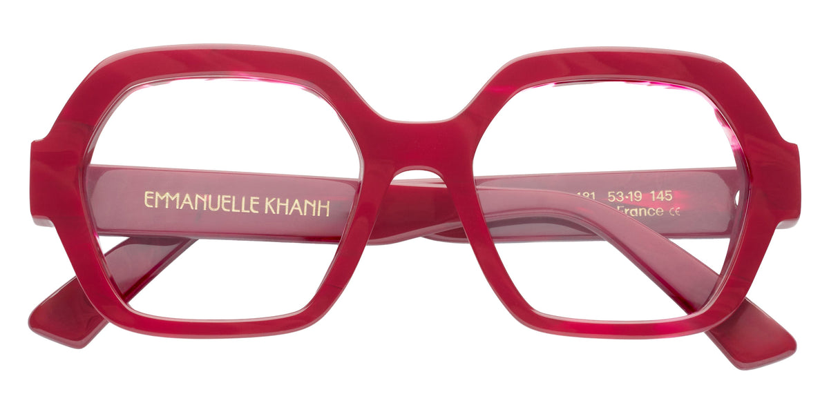 Emmanuelle Khanh® GLORY Eyeglasses EK GLORY-181 53 - Moire Bordeaux