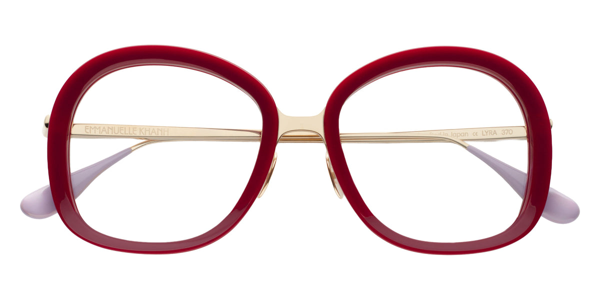 Emmanuelle Khanh® LYRA Eyeglasses EK LYRA-370 49 - Prune