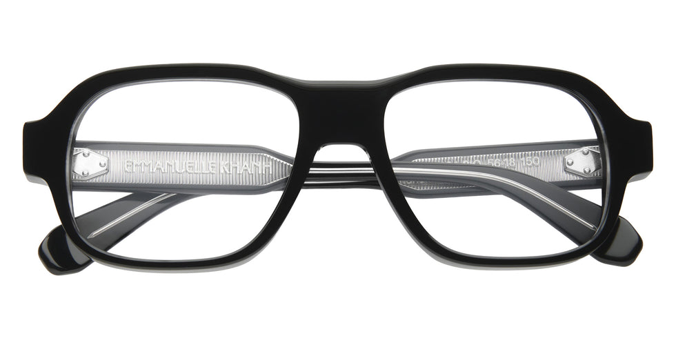 Emmanuelle Khanh® MARS Eyeglasses EK MARS-169A 56 - Noir Cristal Bio - Ar