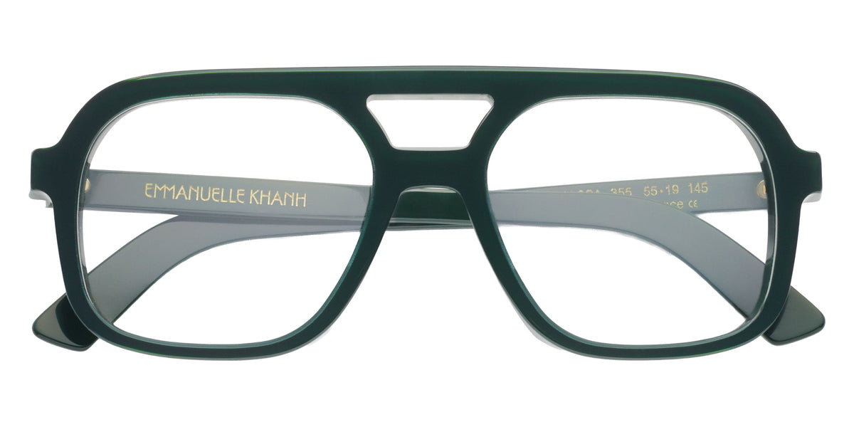 Emmanuelle Khanh® MASSA Eyeglasses EK MASSA-355 55 - Glossy Foret