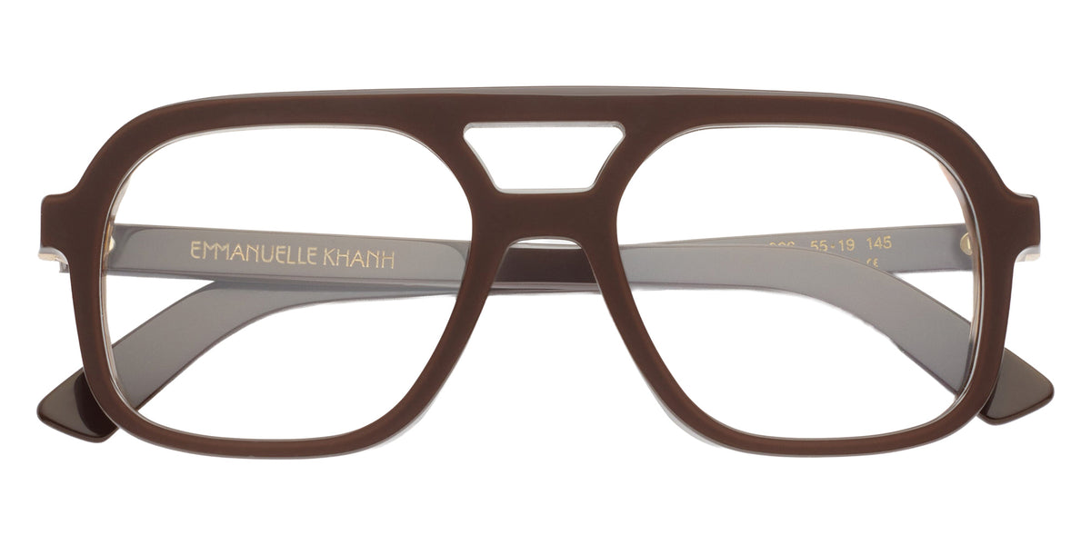 Emmanuelle Khanh® MASSA Eyeglasses EK MASSA-966 55 - Laque Chocolat