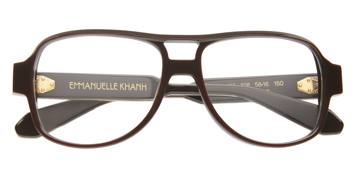 Emmanuelle Khanh® MIRAGE Eyeglasses EK MIRAGE-328 58 - Cafe