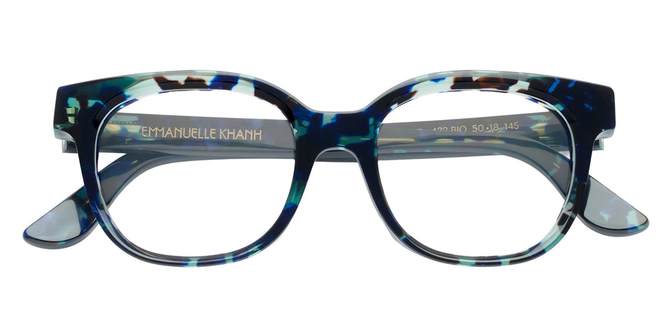 Emmanuelle Khanh® OPUS Eyeglasses EK OPUS-432 50 - Eclat Bleu Nacre Bio